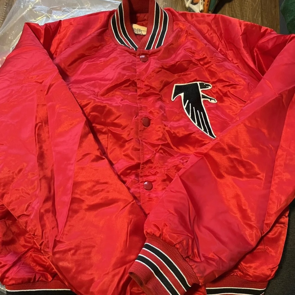 Vintage Chalk Line Satin Atlanta Falcons Jacket